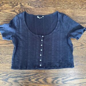 American Eagle Ribbed Crop Top - Size Small